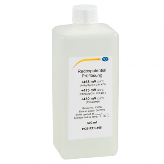 468 mV redox-oldat, 500 ml (Pt-Ag / AgCl ellen 3 mol KCl-ban)