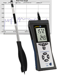 PCE-423 Kompakt hődrótos légsebességmérő