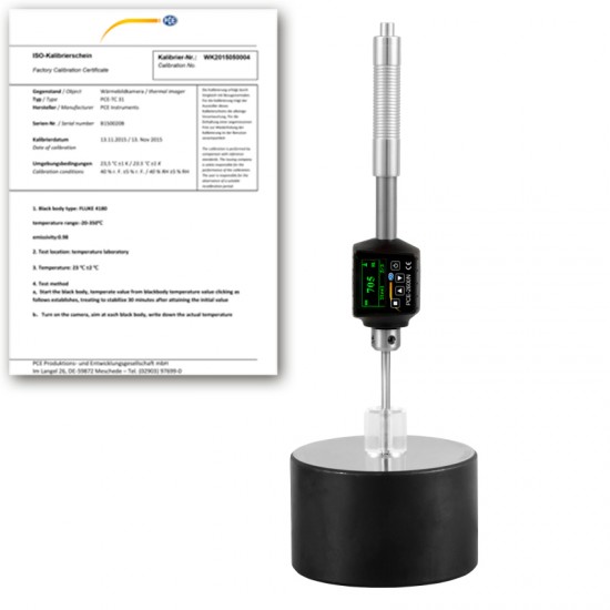 PCE-2600N-ICA PCE-2600N hordozható keménységméro, ISO kalibrációs tanúsítvánnyal