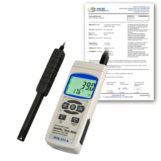 PCE-313A-ICA Kalibrálási okirat