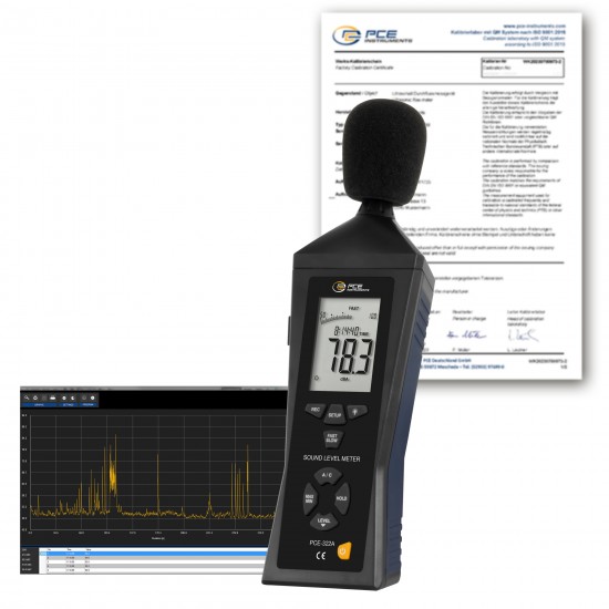 PCE-322ALEQ-ICA Hangszintméro gyári kalibrálással
