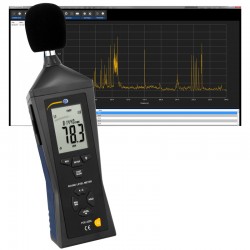 PCE-322A hangszintmérő,  LEQ szoftverrel a LEQ érték kiszámításához