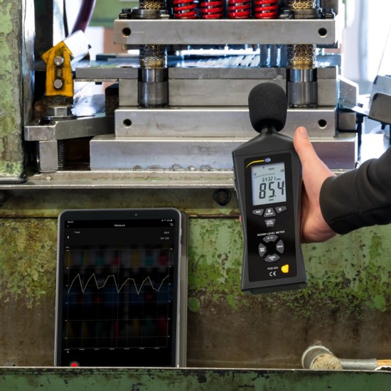 PCE-323-ICA Zajmérő / hangmérő kalibrálva