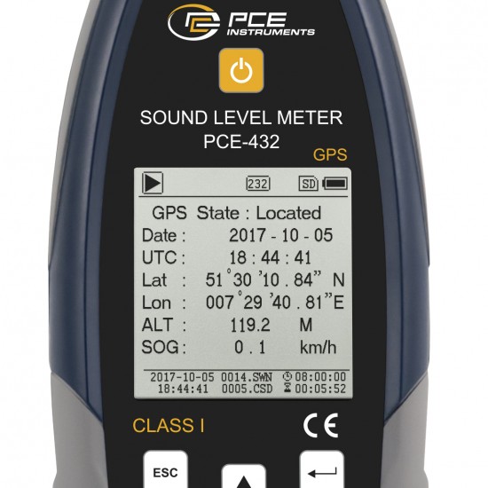 PCE-432-ICA Hangszintmérő