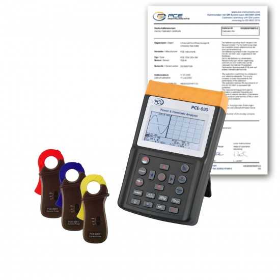 PCE-830-1-ICA Kalibrálási okirat