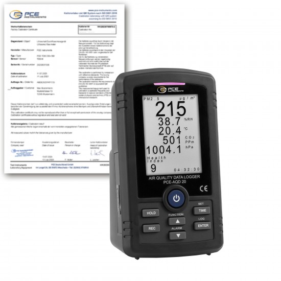 PCE-AQD 20-ICA Pormérő készülék kalibrálva