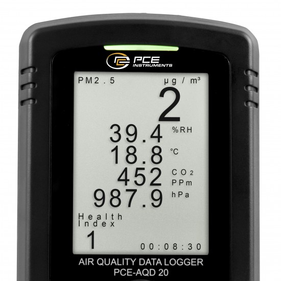 PCE-AQD 20-ICA Pormérő készülék kalibrálva