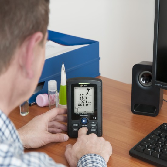 PCE-AQD 20-ICA Pormérő készülék kalibrálva