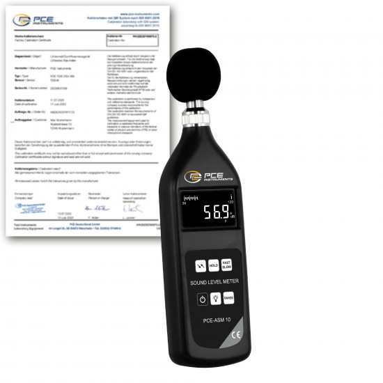 PCE-ASM 10-ICA Abm-asm 10-ica zajszintmérő kalibrálva