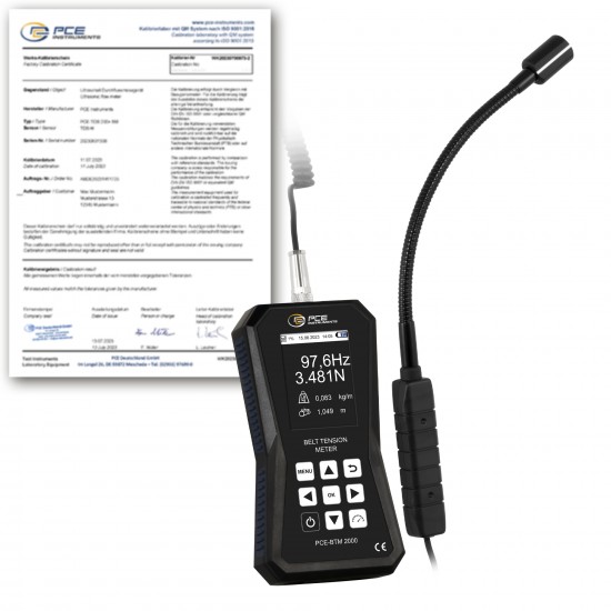 PCE-BTM 2000L-ICA Szíj feszességmérő