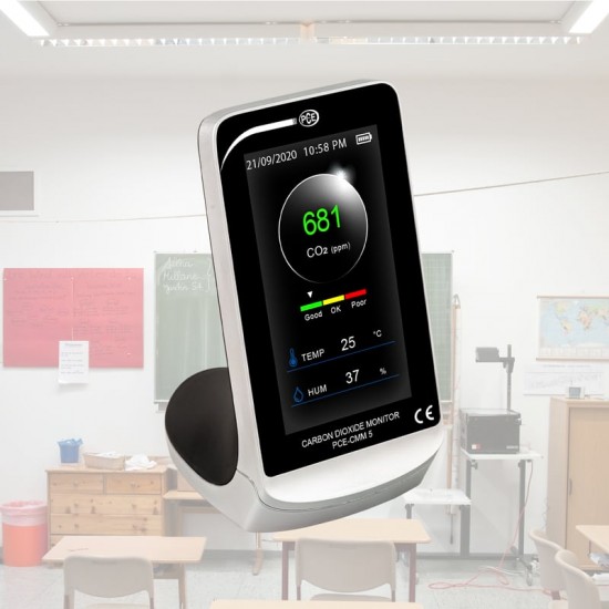 PCE-CMM 5-ICA Szén-dioxid mérő kalibrálva