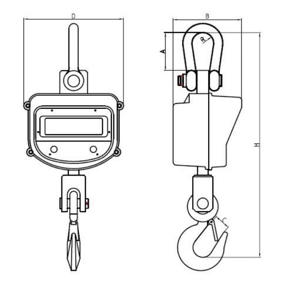 PCE-CS 10000N-ICA Daru mérleg gyári kalibrálással