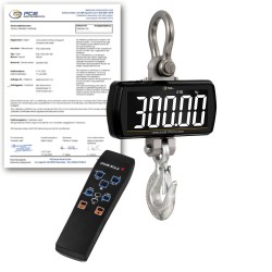 PCE-CS 300LD-ICA Erőmérő kalibrálva