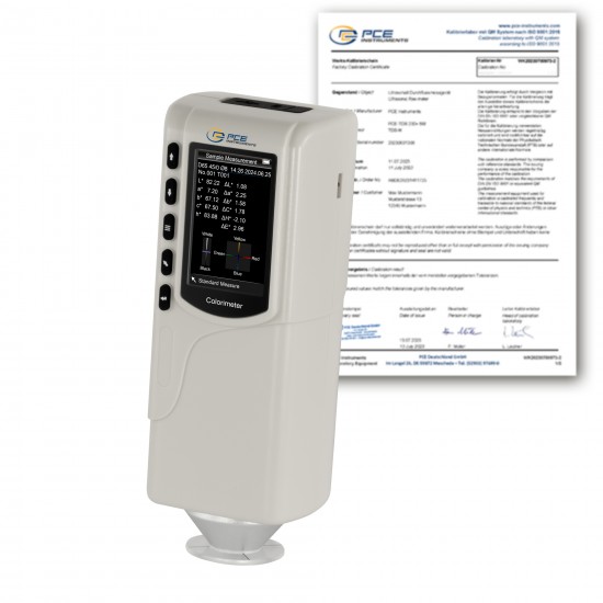 PCE-CSM 2-ICA Koloriméter kalibrálva