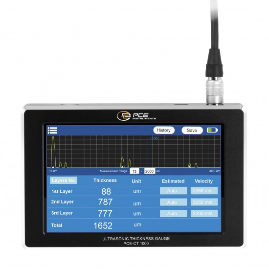 PCE-CT 1000 Rétegvastagság mérő