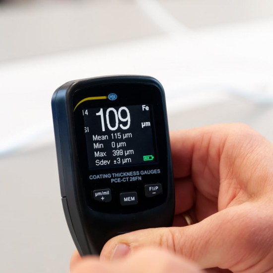 PCE-CT 26FN-ICA Rétegvastagságméro ISO-kalibrációs tanúsítvánnyal