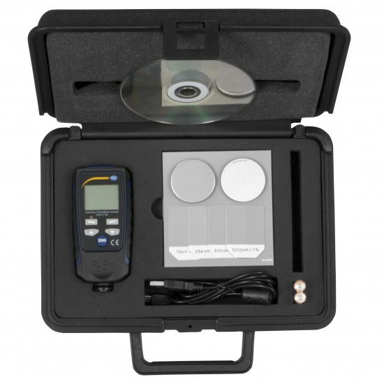 PCE-CT 65-ICA PCE-CT 65 rétegvastagságméro ISO kalibrációs tanúsítvánnyal