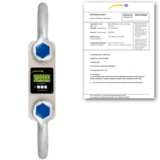 PCE-DDM 20WI-ICA Darumérleg kalibrálva