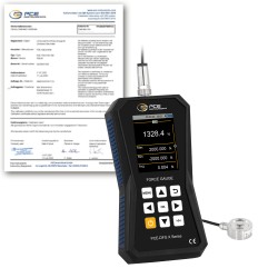 PCE-DFG 2K XF-ICA Erőmérő mérőeszköz kalibrálva