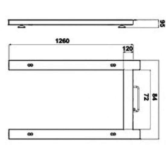 PCE-EP 1500 Raklap mérleg