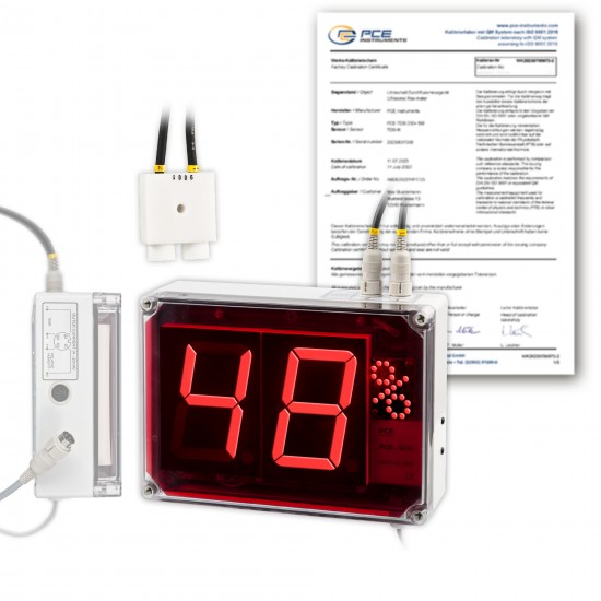 PCE-G1A-ICA Nagyméretű kijelző kalibrálva