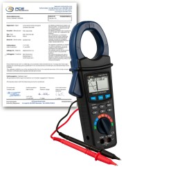 PCE-GPA 50-ICA Digitális multiméter kalibrálva