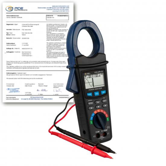 PCE-GPA 50-ICA Digitális multiméter kalibrálva