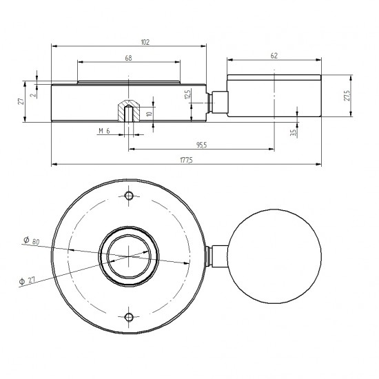 PCE-HFG 25K-ICA Erőmérő