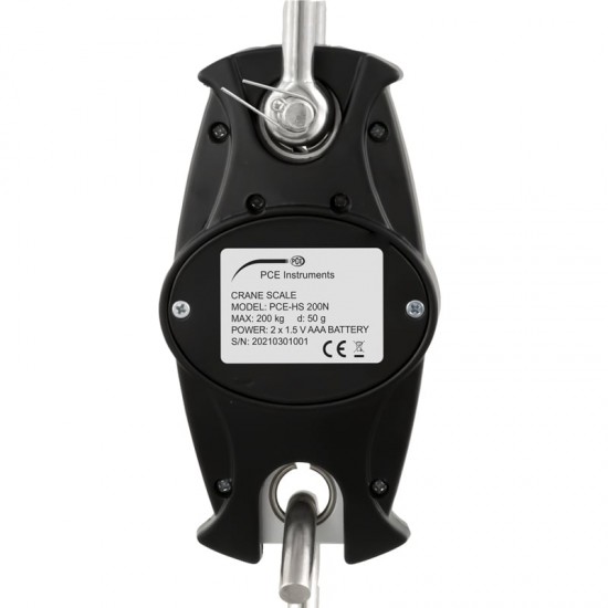 PCE-HS 200N-ICA Függőmérleg kalibrálva