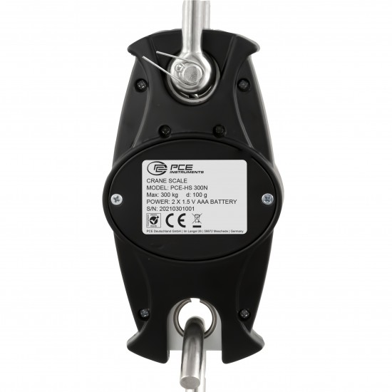 PCE-HS 300N-ICA Függesztett mérleg kalibrálva