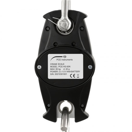 PCE-HS 60N-ICA Függőmérleg kalibrálva