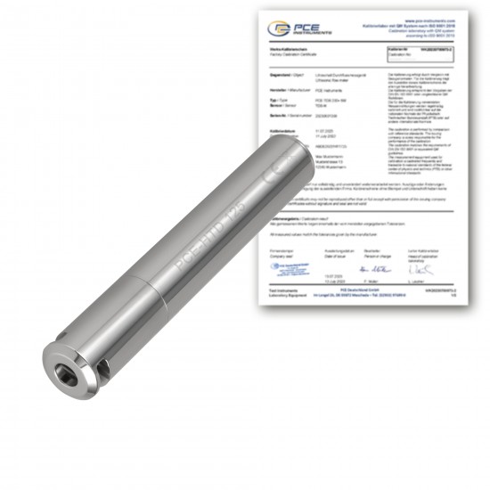 PCE-HTD 125-ICA Digitális adatgyüjtö funkciós hömérö, kalibrálással