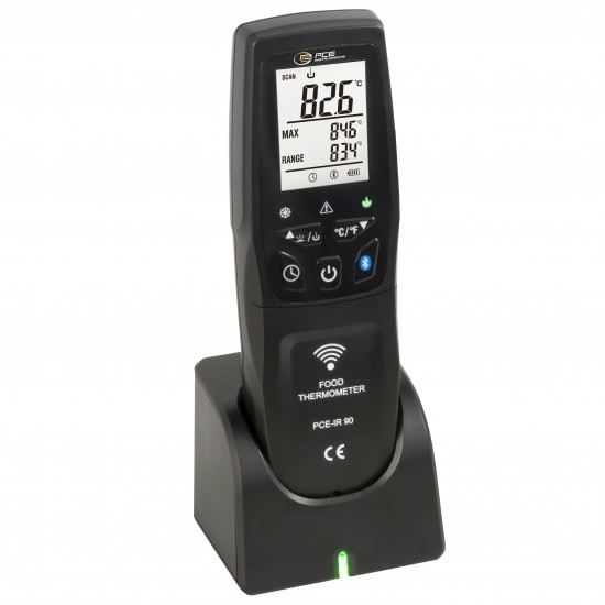 PCE-IR 90-ICA Hőmérő kalibrálva