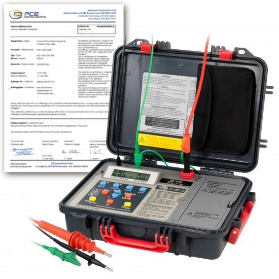 PCE-IT 150-ICA Szigetelésvizsgáló kalibrálva