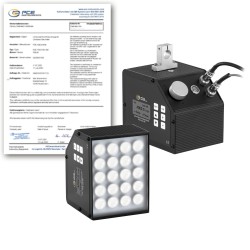 PCE-LES 400-ICA Álló led-es villogó kalibrálva