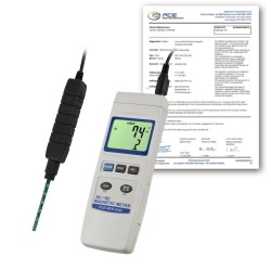 PCE-MFM 3000-ICA Mágneses eroméro kalibrálva