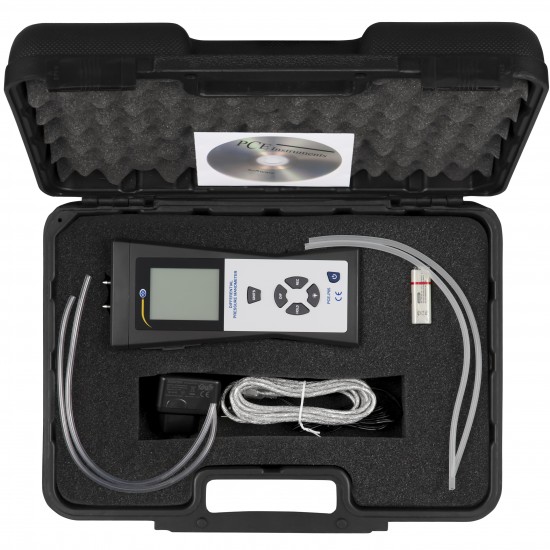 PCE-P05-ICA Manométer PCE-P05, ISO kalibrációs tanúsítvánnyal