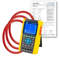 PCE-PA 8300-2-ICA Háromfázisú teljesítmény adatgyűjtő kalibrálva