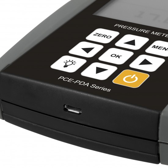 PCE-PDA 10L-ICA Nyomásmérő adatgyűjtővel kalibrálva