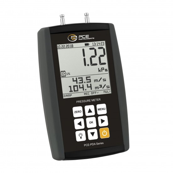 PCE-PDA 10L-ICA Nyomásmérő adatgyűjtővel kalibrálva