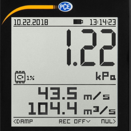 PCE-PDA 10L Nyomásmérő, adat rögzítő 