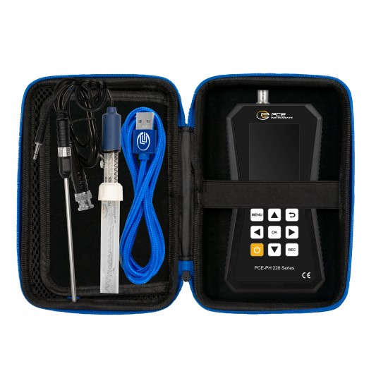 PCE-PH 228LAB-GEN-ICA Nagy pontosságú ph mérő kalibrálva
