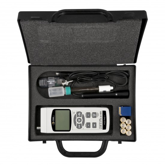 PCE-PHD 1-ICA Ph / vezetőképesség / só / oxigén vízminőségi adatgyűjtő kalibrálva