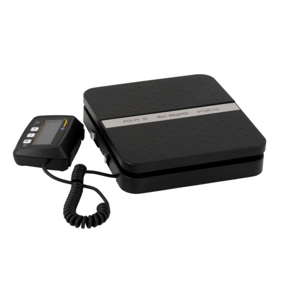 PCE-PP 20-ICA Csomagmérleg kalibrálva