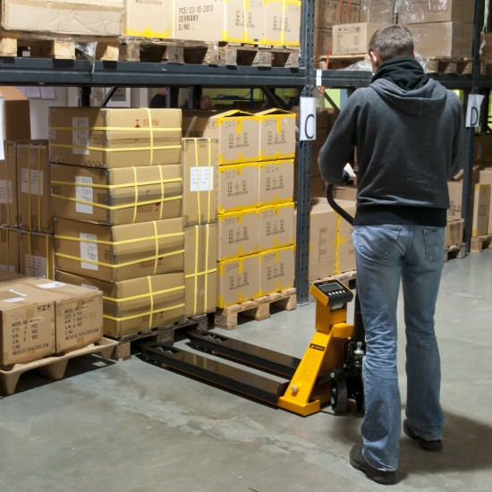 PCE-PTS 1N-ICA Raklapmérleg kalibrálva