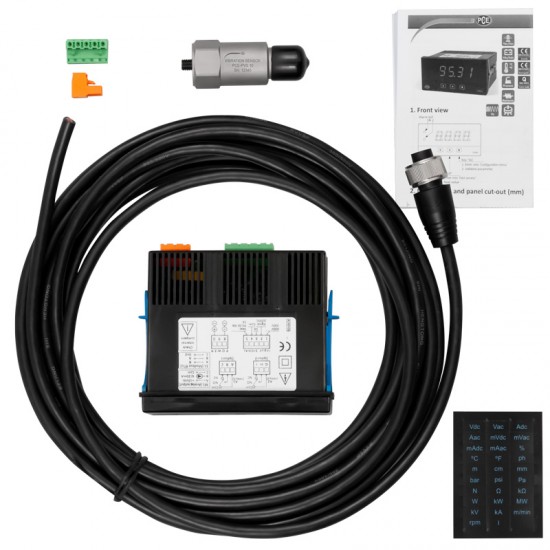 PCE-PVS 10-DPD-U Piezoelektromos rezgésérzékelő