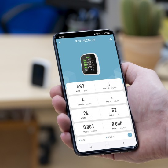 PCE-RCM 02 Levegőminőség érzékelő