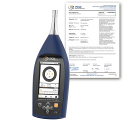 PCE-SLM 50-ICA Abm-slm 50-ica zajszintmérő kalibrálva