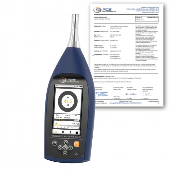 PCE-SLM 50-ICA Abm-slm 50-ica zajszintmérő kalibrálva