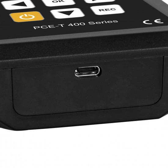 PCE-T 420-ICA 4 csatornás homérséklet adatgyujto hoelemekhez kalibrálva